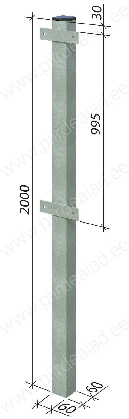 Kuumtsingitud aiapost